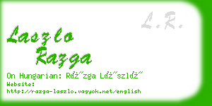 laszlo razga business card